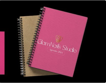 Identidade visual para GlamNails Studio